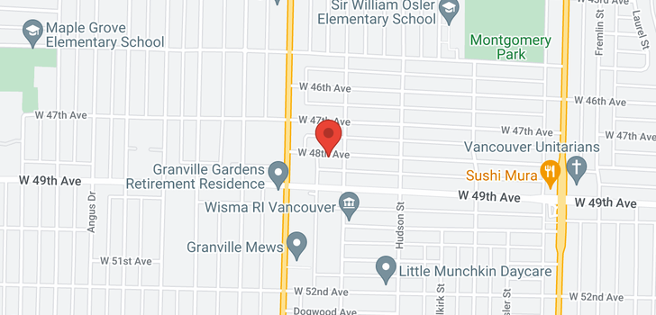 map of 1426 W 48TH AVENUE